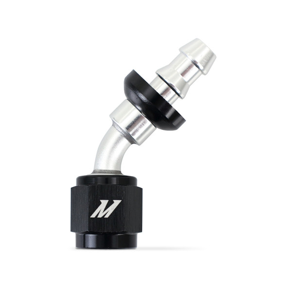 Mishimoto 45 Degree Push Lock Fitting - 4AN MMFT-PL-445