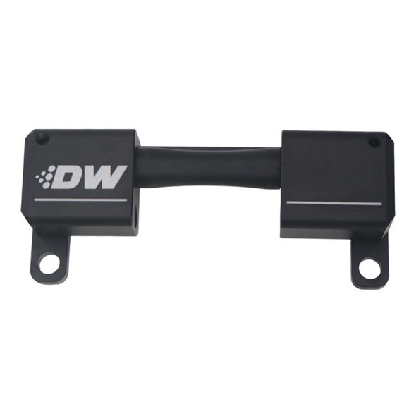DeatschWerks High Flow Ethanol Sensor Adapter - 10AN ORB to 10AN ORB - Anodized Matte Black 6-03-0702