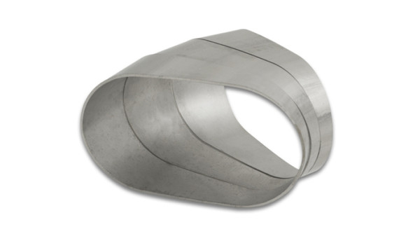 Vibrant Horizontal 304 SS Nominal 3in. Oval / 2.95in. Centerline Radius, 15 degree per cut -Set of 3 13570