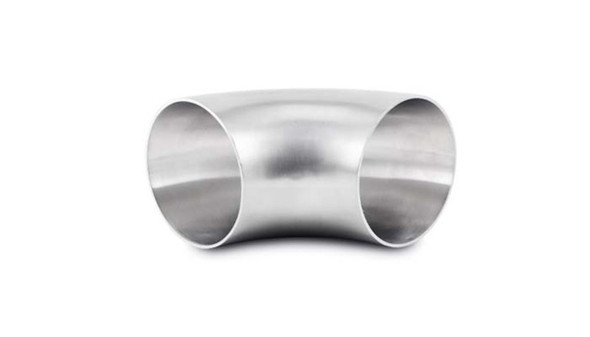 Vibrant 3.5in OD T304 SS 90 Deg Mandrel Bend Elbow (3.5in Centerline Radius) 13314