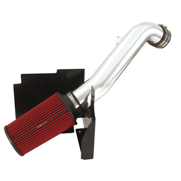 Spectre 01-04 GM Truck V8-6.6L DSL Air Intake Kit - Clear Anodized w/Red Filter 9904