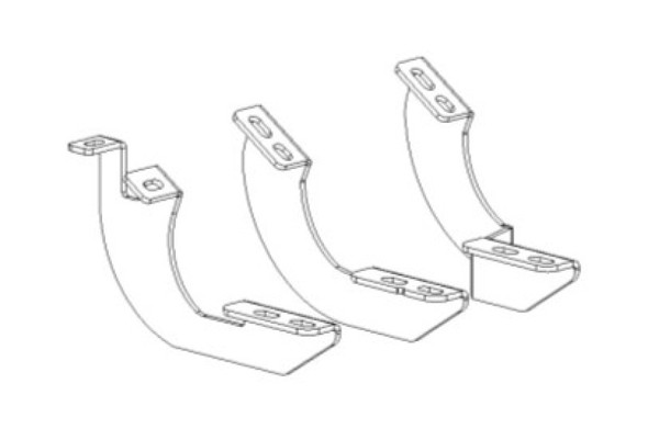 Go Rhino 2024 Toyota Tacoma DC 4dr Mounting Brackets (V-Series V3/RB10 Slim/RB20 Slim) - Tex. Blk 6944326