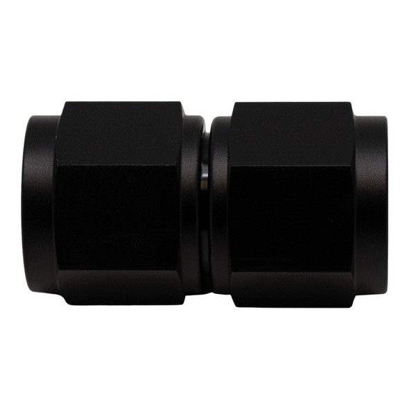 DeatschWerks 10AN Flare Female Swivel to 10AN Flare Female Swivel - Anodized Matte Black 6-02-0211-B