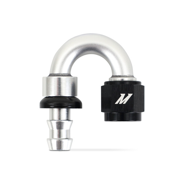 Mishimoto 180 Degree Push Lock Fitting - 6AN MMFT-PL-6180