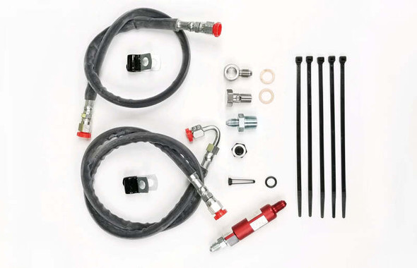 Forced Performance Mitsubishi Evo 9 Journal Bearing to Filter Housing Oil Supply Line w/Filter 3055050