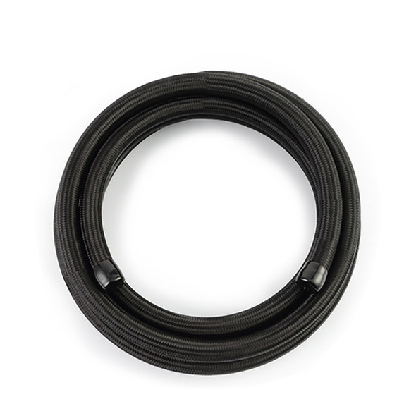 Mishimoto 15Ft Stainless Steel Braided Hose w/ -12AN Fittings - Black MMSBH-12180-CB