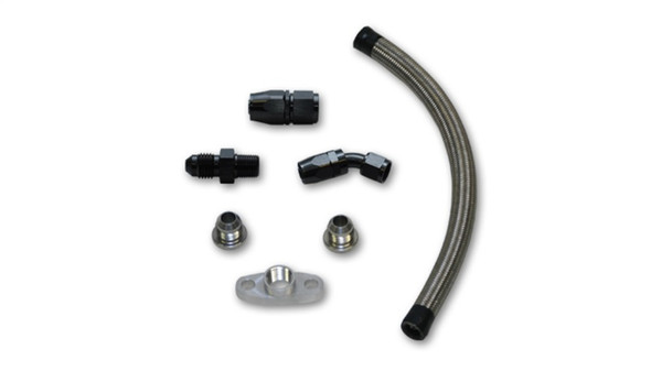 Vibrant Univ Oil Drain Kit incl 12in Teflon lined S.S. hose Fitting 10280