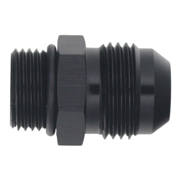 DeatschWerks 8AN ORB Male to 10AN Male Flare Adapter - Anodized Matte Black 6-02-0408-B