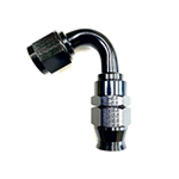 Fragola -8AN Real Street x 120 Degree Hose End Black For PTFE Hose 681208-BL