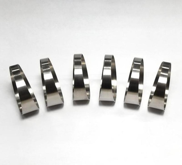 Ticon Industries 1.50in 7.5 Degree 1D/1.5in CLR Tight Radius 1mm Wall Titanium Pie Cuts - 6pk 109-03802-0013