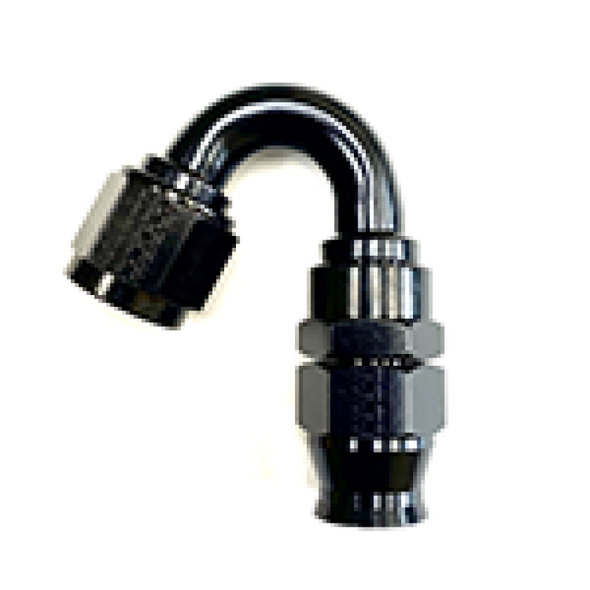 Fragola -10AN Real Street x 150 Degree Hose End Black For PTFE Hose 681510-BL