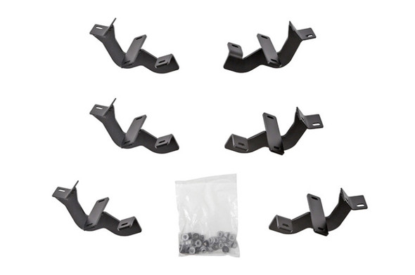 Deezee 15-23 Ford F-150/Super Duty Running Board Hex Side Step Bracket Kit DZ66327
