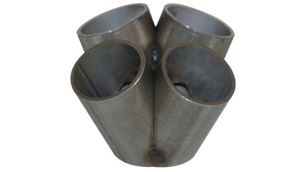 Vibrant 4 into 1 SS Turbo Mani Collector for T3 T3/T4 in Flange 48mm Pipe OD 3in tall 72mmx48mm out 2451
