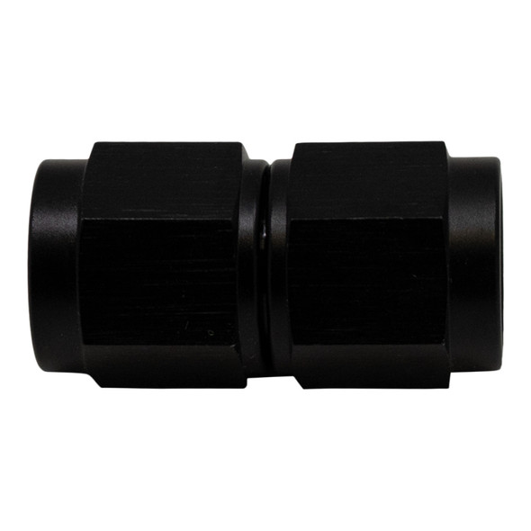 DeatschWerks 6AN Flare Female Swivel to 6AN Flare Female Swivel - Anodized Matte Black 6-02-0209-B
