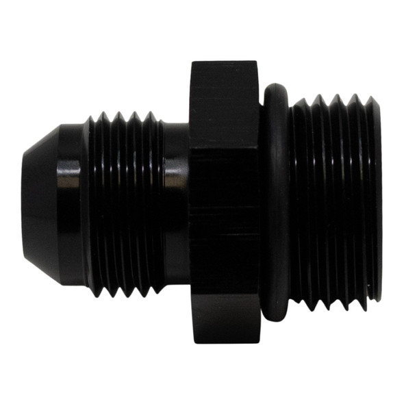 DeatschWerks 10AN ORB Male to 8AN Male Flare Adapter (Incl O-Ring) - Anodized Matte Black 6-02-0406-B