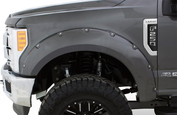 Bushwacker 18-19 Ford F-150 Pocket Style Flares 4 pc - Shadow Black 20945-82