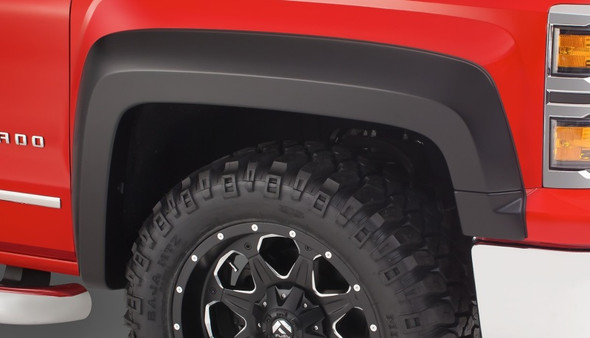 Bushwacker 15-18 Chevy Silverado 2500 HD Extend-A-Fender Style Flares 2pc - Black 40125-02