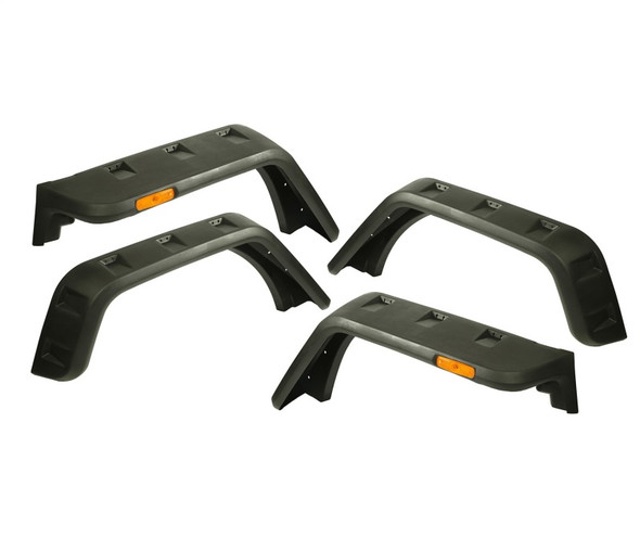 Rugged Ridge Hurricane Fender Flare Kit EU Textured 07-18 Jeep Wrangler JK 11640.09