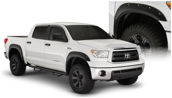 Bushwacker 07-13 Toyota Tundra Fleetside Pocket Style Flares 4pc 97.6/78.7/66.7in Bed - Black 30911-02
