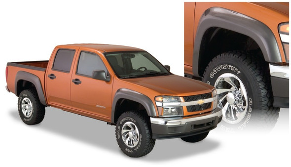 Bushwacker 04-12 GMC Canyon Extend-A-Fender Style Flares 2pc - Black 41029-02