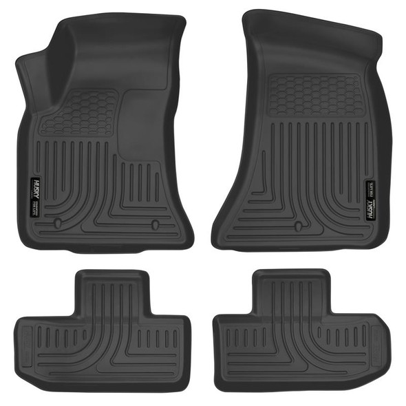 Husky Liners 16-22 Dodge Challenger (RWD) Front & Second Row Black Floor Liners 99171