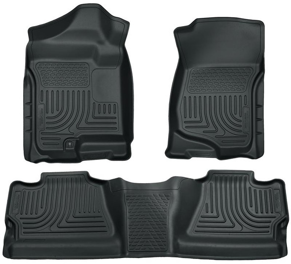 Husky Liners 07-12 Chevy Silverado/GMC Sierra Crew Cab WeatherBeater Combo Gray Floor Liners 98202