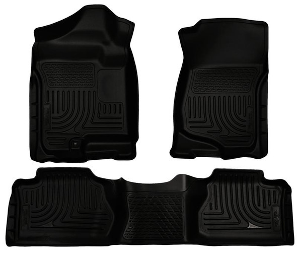 Husky Liners 07-13 GM Escalade ESV/Avalanche/Suburban WeatherBeater Black Front/2nd Row Floor Liners 98261
