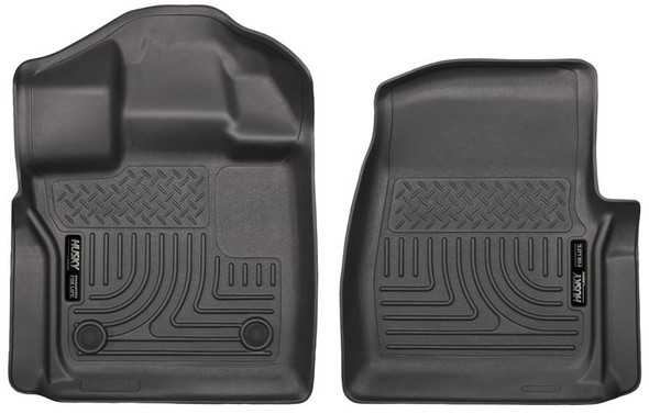 Husky Liners 15-23 Ford F-150 Standard Cab Pickup WeatherBeater Front Black Floor Liners 18351