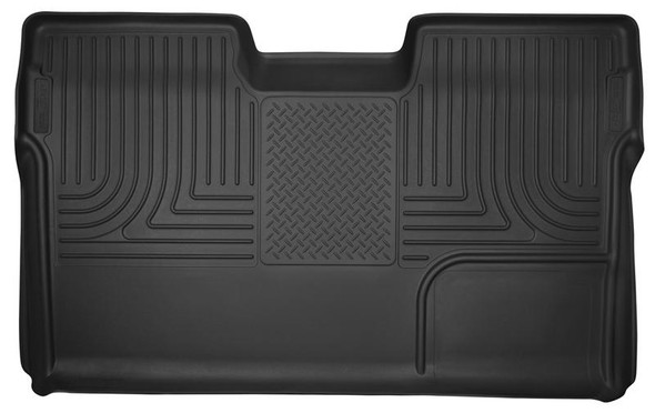 Husky Liners 09-14 Ford F-150 SuperCrew Cab X-Act Contour Second Row Seat Floor Liner - Black 53391