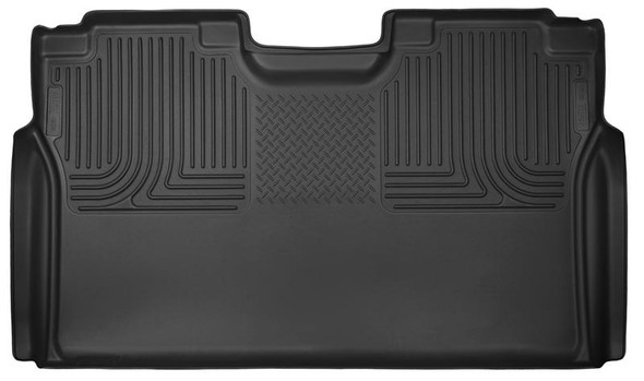 Husky Liners 15-17 Ford F-150 SuperCrew X-Act Contour Black 2nd Seat Floor Liners (Full Coverage) 53491