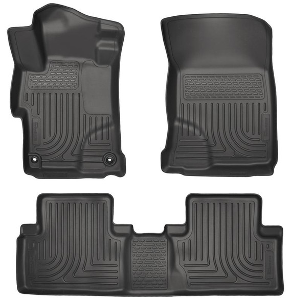 Husky Liners 2014 Honda Civic Sedan WeatherBeater Black Front & 2nd Seat Floor Liners 99441