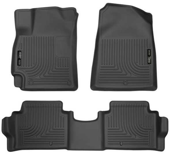 Husky Liners 2017 Hyundai Elantra Weatherbeater Black Front and Second Row Floor Liners 98871