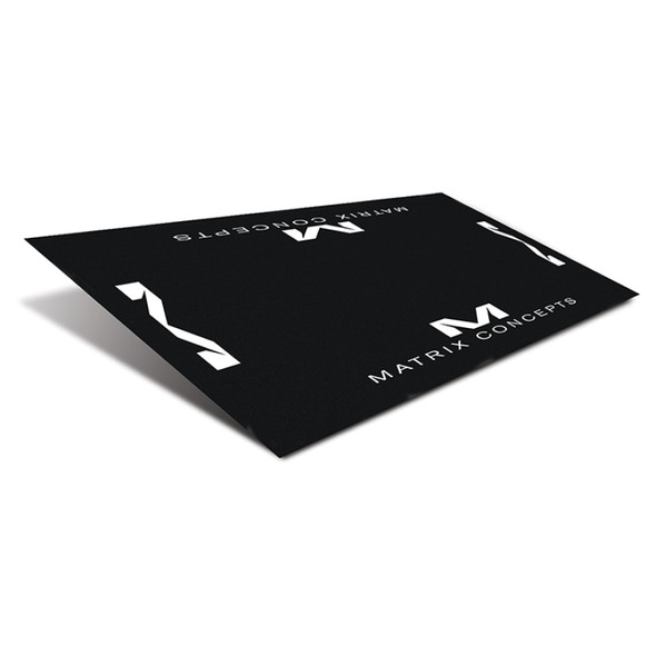 Matrix Concepts R1 Rubber 3MM 3 Foot X 6 Foot Floor Mat - Black/White R1-107