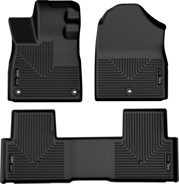 Husky Liners 2023 Honda Pilot Weatherbeater Black Front & 2nd Seat Floor Liners 95821