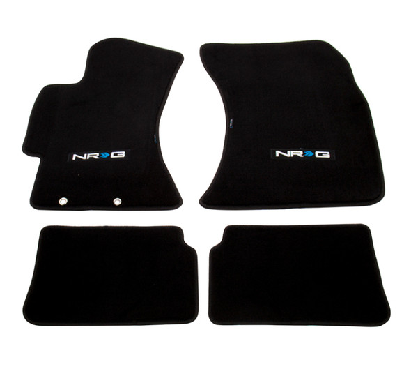 NRG Floor Mats - 2009-2011 Subaru Impreza WRX/STi (NRG Logo) - 4pc. FMR-410NRG