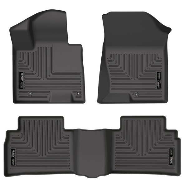 Husky Liners 2022 Hyundai Tucson Excl. Hybrid Weatherbeater Black Front & 2nd Seat Floor Liners 95781