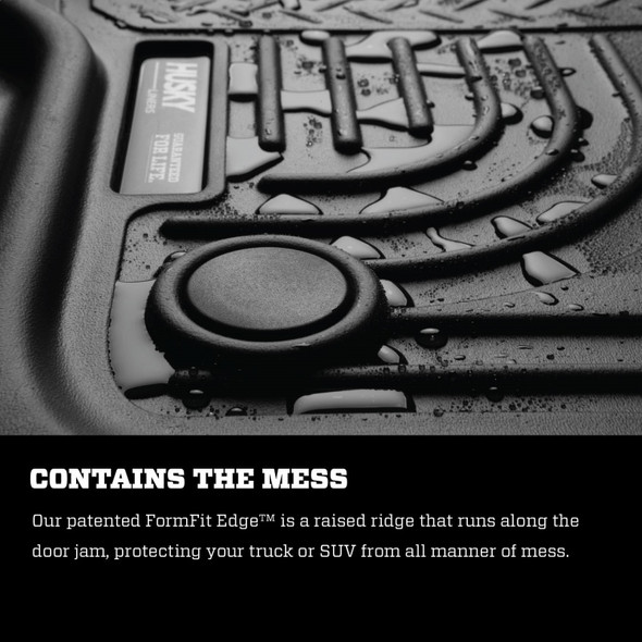 Husky Liners 2019 Ram 2500/3500 Crew Cab/Mega Cab WeatherBeater Black Front Floor Liners 13051