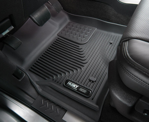 Husky Liners 09-18 Dodge Ram 1500 Crew Cab X-Act Contour Front & Second Seat Floor Liners - Black 53608