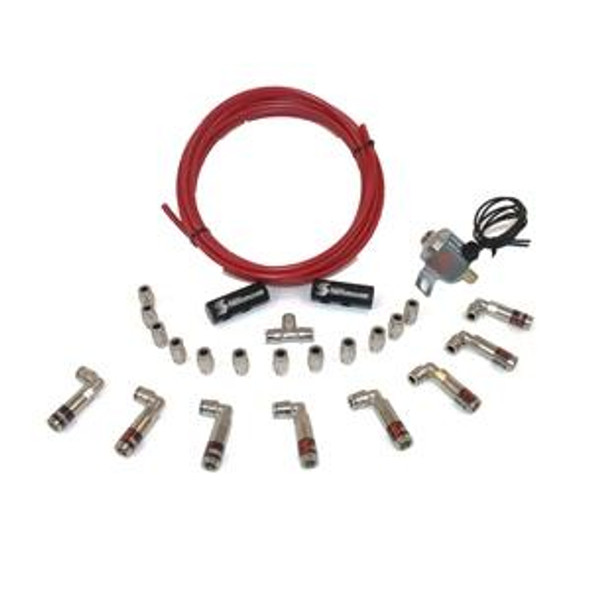 Snow Performance 1/8in NPT to 1/4in Quick-Connect Low Profile Straight Nozzle Holder SNO-810-QC