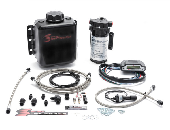 Snow Performance Stg 3 Boost Cooler DI 2D MAP Prog. Water Injection Kit (SS Braided Line & 4AN) SNO-320-BRD
