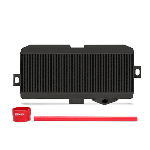 Mishimoto Subaru 08-15 WRX STi Top-Mount Intercooler Kit - Powder Coated Black & Red Hoses MMTMIC-STI-08BKRD