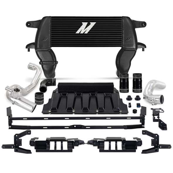 Mishimoto 21+ Bronco 2.3L High Mount INT Kit BK Core P Pipes MMINT-BR23-21HKBKP