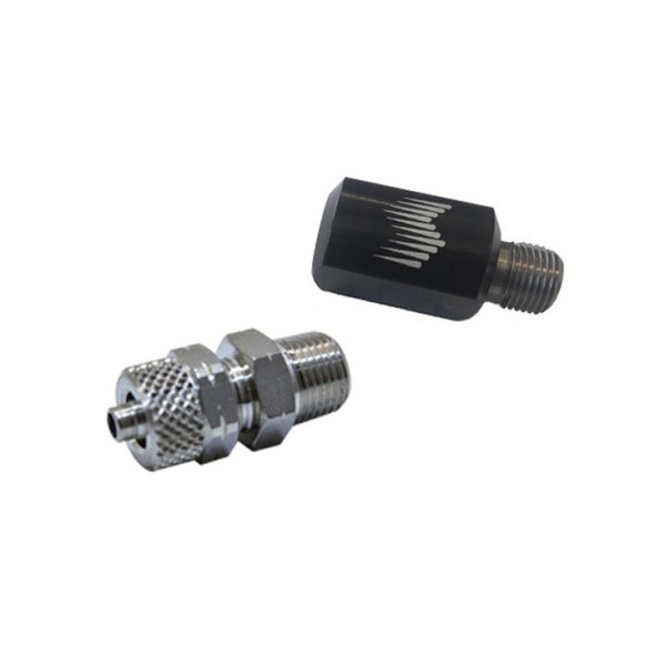 Snow Performance 90 Degree Nozzle Holder (1/8in. NPT to 1/4in. OD Tube) - Black SNO-809-QC