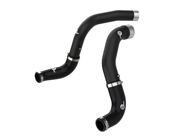 aFe BladeRunner Black 3in Intercooler Hot & Cold Side Pipe Kit 20-21 Jeep Wrangler V6-3.0L (td) 46-20434-B