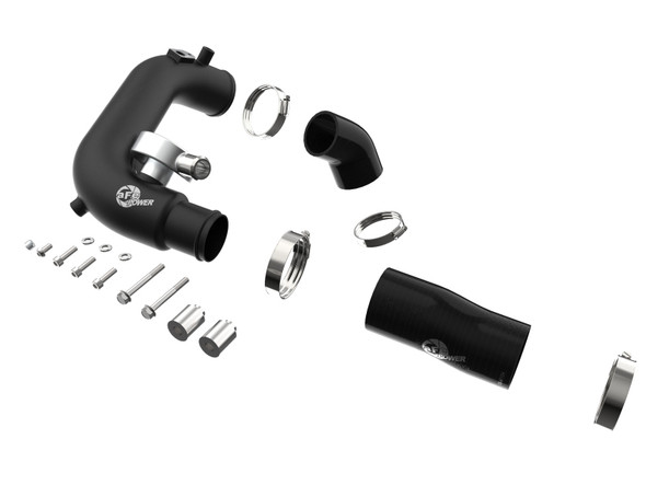 aFe BladeRunner 2 1/2in Intercooler Hot Side Charge Pipe 18-21 Jeep Wrangler JL L4-2.0L (t) - Black 46-20468-B