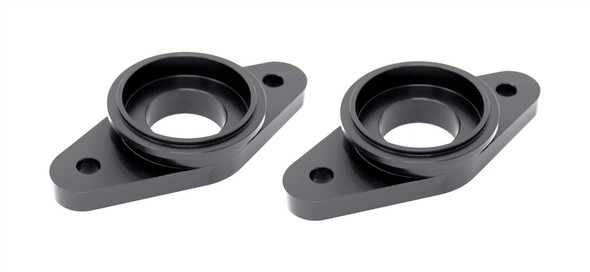 Torque Solution Billet Stock to Tial Blowoff Valve Adapter (Black): Nissan GTR R35 ALL TS-GTR-TIAL-BK