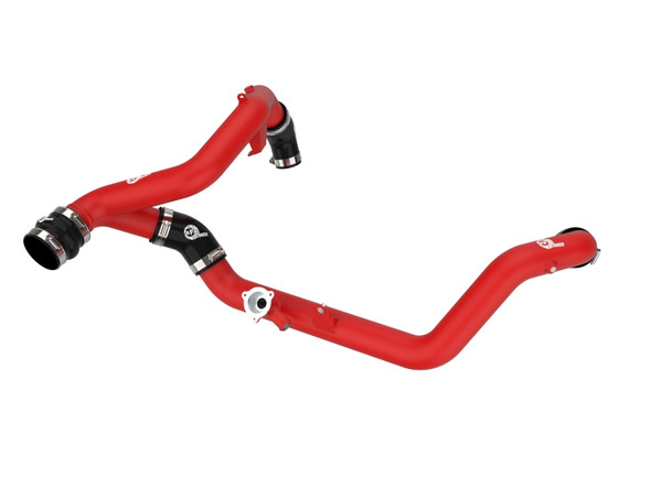 aFe Bladerunner 2-1/4 IN Aluminum Hot Charge Pipe Black 20-23 Ford Explorer/Explorer ST - Red 46-20658-R