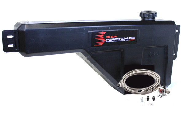Snow Performance Water Tank Upgrade 10gal (w/Braided SS Line/Brackets/Solenoid/4AN Fittings) SNO-40015-BRD