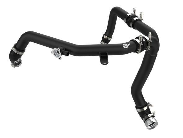 aFe 21-22 Ford Bronco V6-2.7Ltt BladeRunner Alum Hot Charge Pipe - Black 46-20588-B