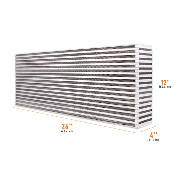 Mishimoto Universal Air-to-Air Intercooler Core - 26in / 12in / 4in MMUIC-03